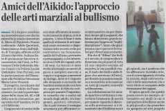 L'Eco di Bergamo, 1 maggio 2018: gli Amici dell'Aikido di Treviglio contro il bullismo alla primaria di Pontirolo Nuovo