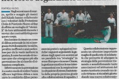 L'Eco di Bergamo, 30 maggio 2018: gli Amici dell'Aikido Treviglio in corso con la Protezione Civile di Pontirolo Nuovo