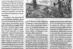 L'Eco di Bergamo, 24 luglio 2019: corso di aikido degli Amici dell'Aikido Treviglio alla primaria Bicetti della Geromina