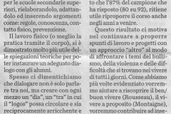 L'Eco di Bergamo, 23 aprile 2019: gli Amici dell'Aikido Treviglio e la gestione dei rapporti di forza nelle scuole medie