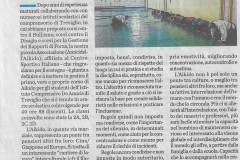 L'Eco di Bergamo, 13 marzo 2019: primo corso di aikido all'Istituto comprensivo De Amicis di Treviglio, 88 studenti