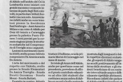 L'Eco di Bergamo, 21 gennaio 2020: oltre 500 studenti nei corsi di aikido degli Amici dell'Aikido di Treviglio
