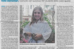 L'Eco di Bergamo, 21 luglio 2021: 117 alunni delle primarie Mozzi e Battisti di Treviglio ai corsi di aikido