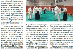Articolo del 7 aprile 2026: gli Amici dell'Aikido di Treviglio ospitano un percorso del progetto Csi «Gioco di Squadra»